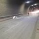 Фото пресс-службы Минтранса. В тоннеле Кольбаева из кузова грузовика вывалился мрамор
