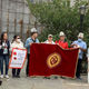 Фото из интернета. Кыргызстанцы в Нью-Йорке митингуют возле офиса ООН
