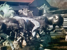 Знаменитые лошадки у&nbsp;ЦУМа нашли во&nbsp;дворе частного дома в&nbsp;селе Восток
