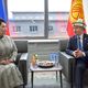 Фото Султана Досалиева. Министры иностранных дел Монголии Батцэцэг Батмунхийн и Кыргызстана Жээнбек Кулубаев