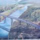Фото ИА «24.kg». Проект эстакадного моста через реку Нарын строящейся дороги Север - Юг