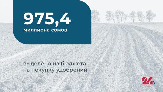 Цифра дня.&nbsp;975,4 миллиона сомов выделено из&nbsp;бюджета на&nbsp;покупку удобрений
