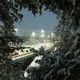 Фото Санджара Саидова. Ночной Ош в снегу