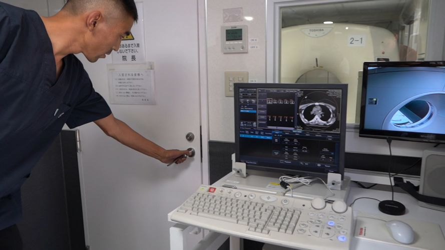 Фото пресс-центра Минздрава. В Наццентре кардиологии и терапии запущен мобильный компьютерный томограф