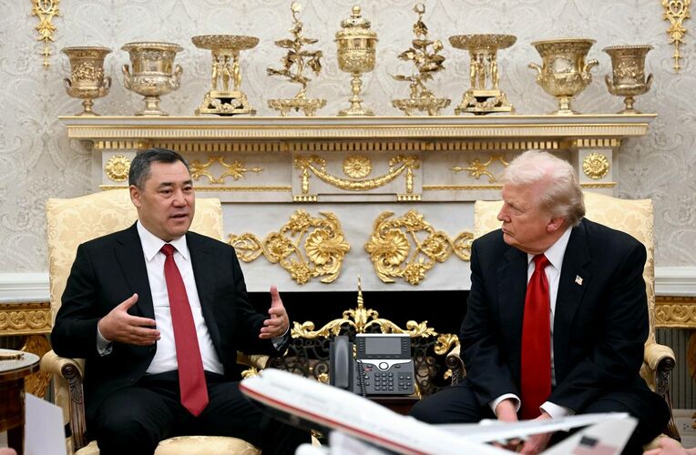 Фото пресс-службы президента. В Вашингтоне состоялись переговоры глав Кыргызстана и США