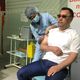 Фото из соцсетей. Садыр Жапаров получает вакцину, 23 июля