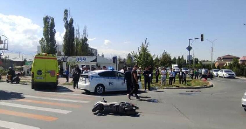 В&nbsp;Бишкеке за&nbsp;два месяца пострадали 34&nbsp;человека в&nbsp;ДТП со&nbsp;скутерами
