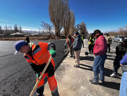 В&nbsp;Иссык-Кульской области начались первые в&nbsp;2026 году работы по&nbsp;асфальтированию
