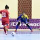 Фото Ассоциации женского футбола КР. Эпизод матча Таджикистан - Кыргызстан