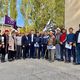Фото партии «Ордо» . Представители политорганизации на встрече с жителями Иссык-Атинского района