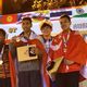 Фото @almaz_zamirov. Алмазбек Замиров (второй справа) на пляжном чемпионате мира по пенчак силату. Таиланд, октябрь 2019 года