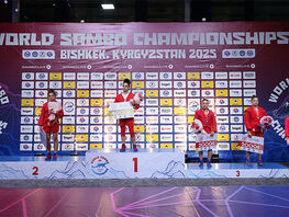 Чемпионат мира по&nbsp;самбо. Кыргызстанцы в&nbsp;первый день завоевали золото и&nbsp;бронзу
