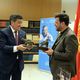 Фото пресс-службы президента КР. На открытии фотовыставки, посвященной 90-летию Чингиза Айтматова