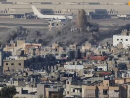 KR airline plane preparing for takeoff at time of explosion near Beirut Airport