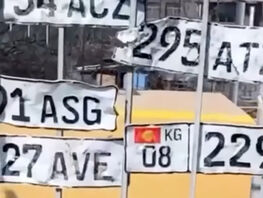 Патрульная милиция сняла с&nbsp;забора электронного щита потерянные госномера
