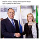 Фото из Интернета. Министр иностранных дел Италии Федерика Могерини в шарфе 7sisters.