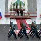 Фото Султана Досалиева. Президент России приветствовал почетный караул гвардейцев на кыргызском языке