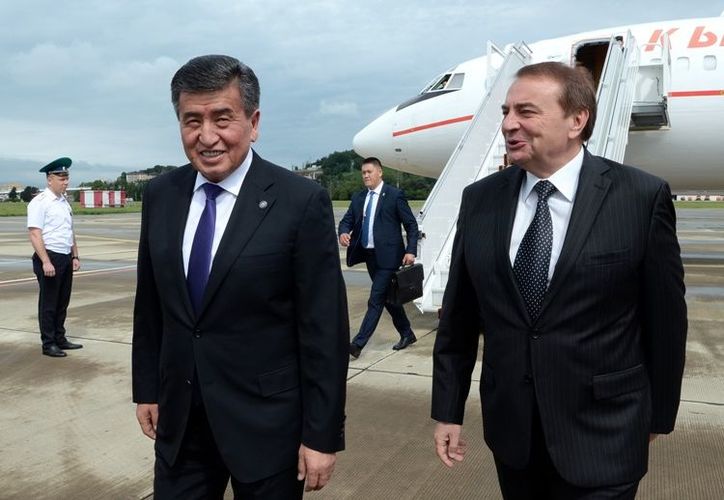 Sooronbai Jeenbekov Arrives In Sochi - 