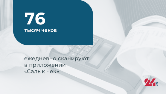 Цифра дня.&nbsp;76&nbsp;тысяч чеков ежедневно сканируют в&nbsp;приложении &laquo;Салык чек&raquo;
