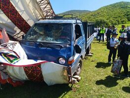 Truck hits 29 schoolchildren in Suzak, 7 in intensive care unit
